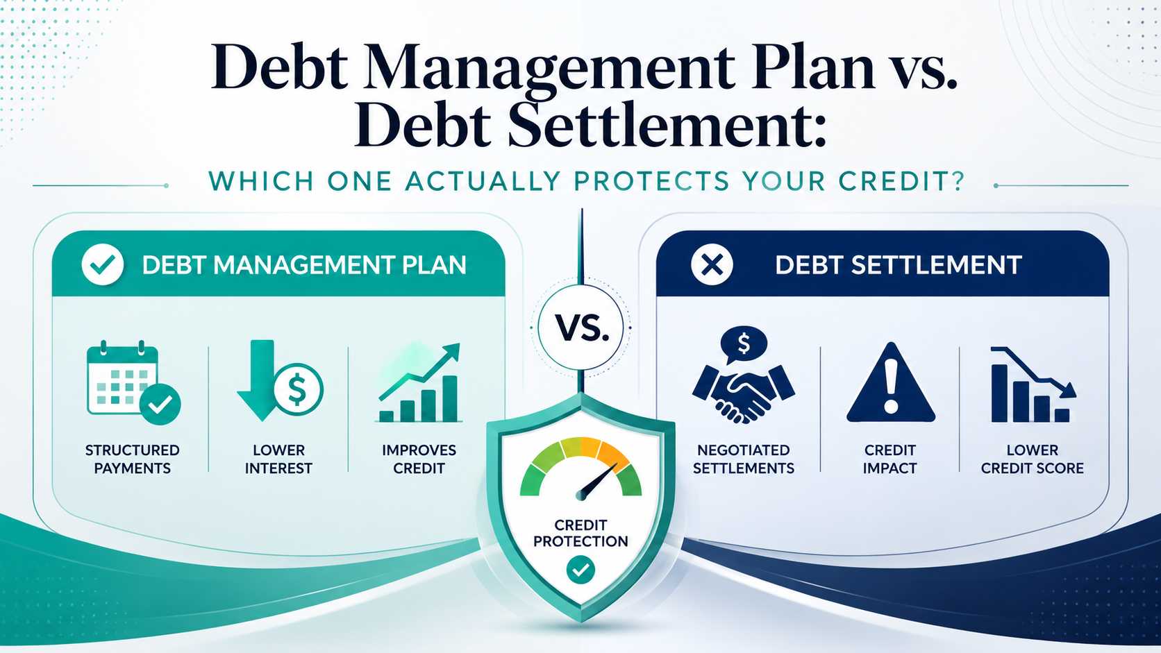 Debt Management Plan vs. Debt Settlement: Which One Actually Protects Your Credit?